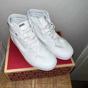 White high top vans
